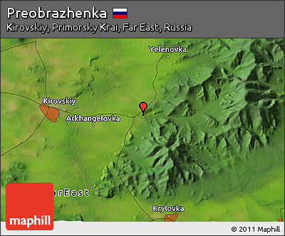 Satellite 3D Map of Preobrazhenka