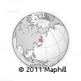 Outline Map of the Area around 45° 10' 22" N, 136° 55' 30" E, rectangular outline