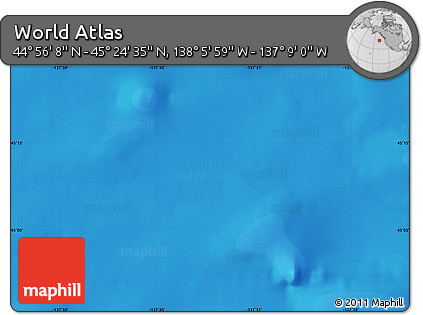 Political Map of the Area around 45° 10' 22" N, 137° 37' 30" W