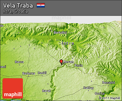 Physical 3D Map of Vela Traba