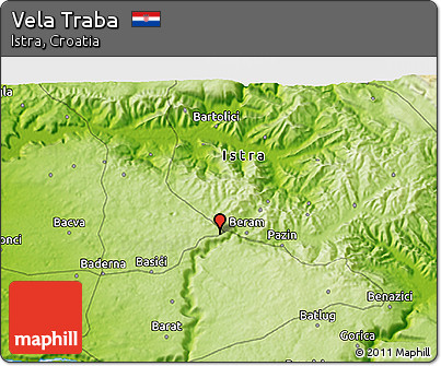 Physical 3D Map of Vela Traba