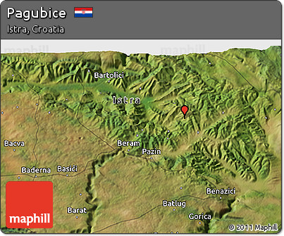 Satellite 3D Map of Pagubice