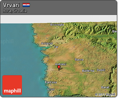 Satellite 3D Map of Vrvari