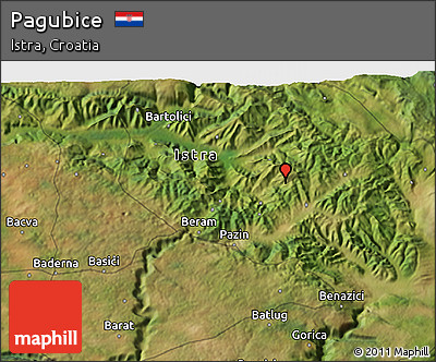 Satellite 3D Map of Pagubice