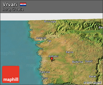 Satellite 3D Map of Vrvari
