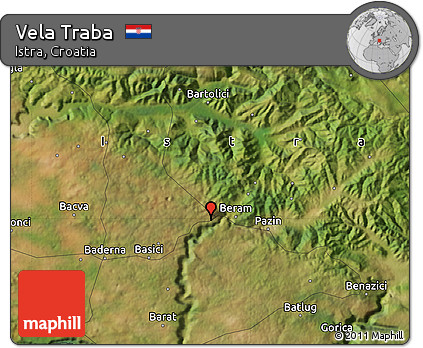 Satellite Map of Vela Traba