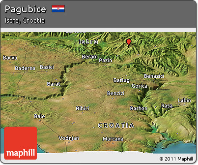 Satellite Panoramic Map of Pagubice