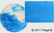 Shaded Relief Location Map of the area around 45° 10' 22" N, 140° 10' 30" W