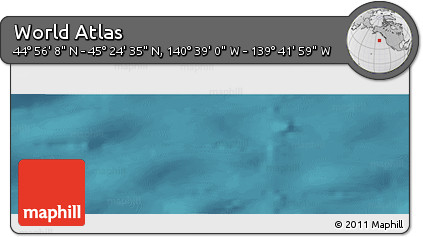 Satellite Panoramic Map of the Area around 45° 10' 22" N, 140° 10' 30" W