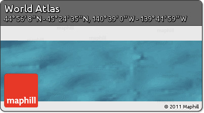 Satellite Panoramic Map of the Area around 45° 10' 22" N, 140° 10' 30" W