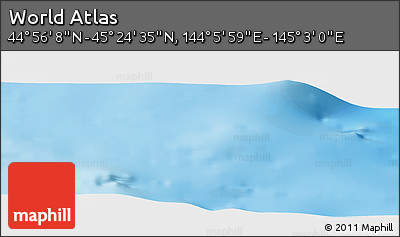 Physical Panoramic Map of the Area around 45° 10' 22" N, 144° 34' 29" E