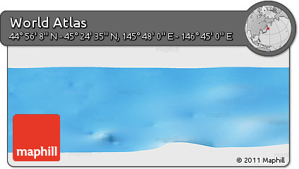 Physical Panoramic Map of the Area around 45° 10' 22" N, 146° 16' 30" E