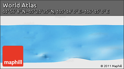 Physical Panoramic Map of the Area around 45° 10' 22" N, 146° 16' 30" E