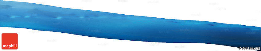 Shaded Relief Horizon Map of the Area around 45° 10' 22" N, 151° 22' 30" E