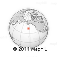 Outline Map of the Area around 45° 10' 22" N, 154° 37' 30" W, rectangular outline