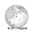 Outline Map of the Area around 45° 10' 22" N, 159° 52' 30" E, rectangular outline