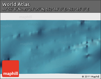 Satellite 3D Map of the Area around 45° 10' 22" N, 163° 16' 30" E