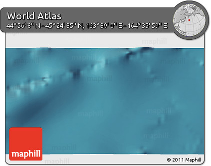 Satellite 3D Map of the Area around 45° 10' 22" N, 164° 7' 30" E