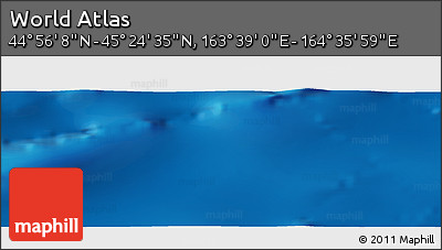 Physical Panoramic Map of the Area around 45° 10' 22" N, 164° 7' 30" E