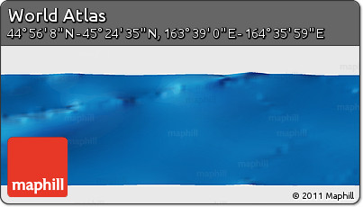 Physical Panoramic Map of the Area around 45° 10' 22" N, 164° 7' 30" E