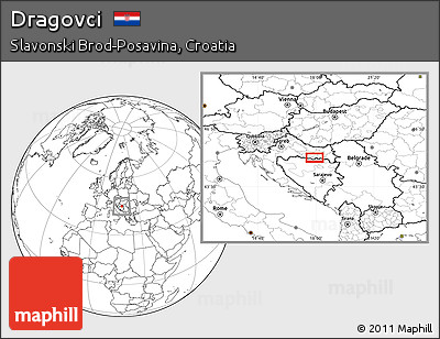 Blank Location Map of Dragovci