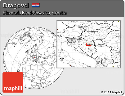 Blank Location Map of Dragovci