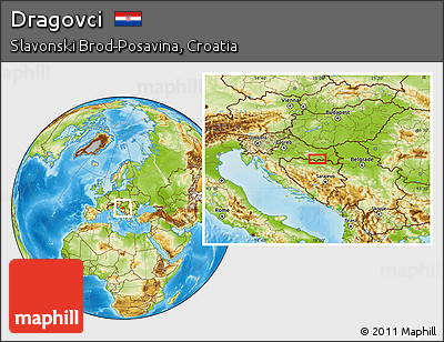 Physical Location Map of Dragovci