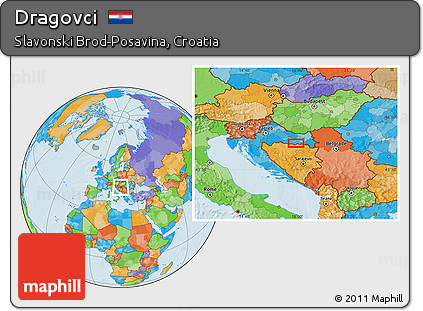 Political Location Map of Dragovci