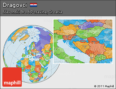 Political Location Map of Dragovci