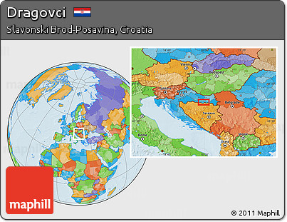 Political Location Map of Dragovci