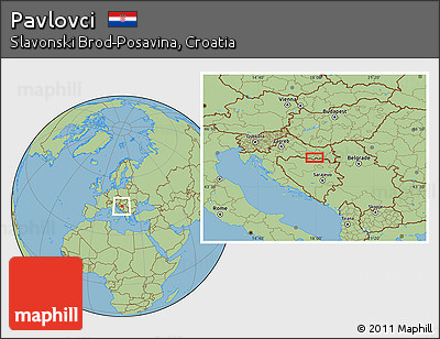 Savanna Style Location Map of Pavlovci