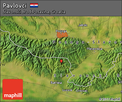 Satellite Map of Pavlovci