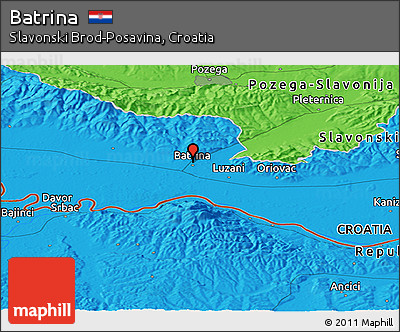 Political Panoramic Map of Batrina