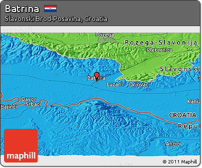 Political Panoramic Map of Batrina