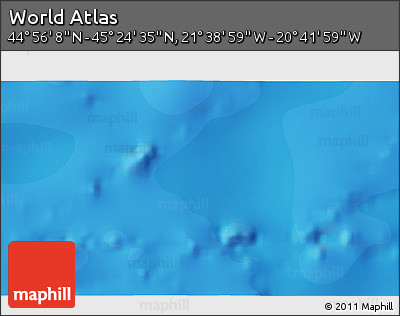 Political 3D Map of the Area around 45° 10' 22" N, 21° 10' 29" W