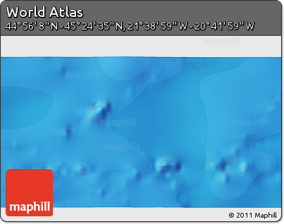 Political 3D Map of the Area around 45° 10' 22" N, 21° 10' 29" W