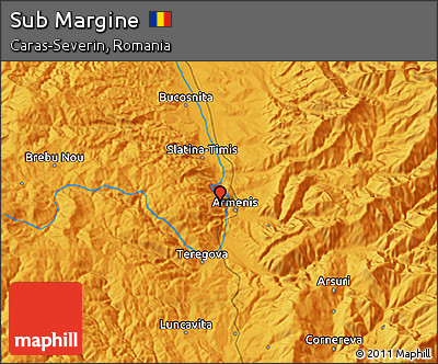 Political 3D Map of Sub Margine