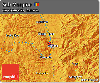 Political 3D Map of Sub Margine