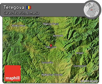 Satellite 3D Map of Teregova
