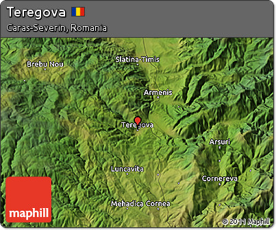 Satellite 3D Map of Teregova
