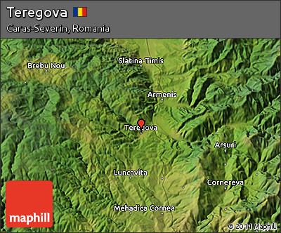 Satellite 3D Map of Teregova