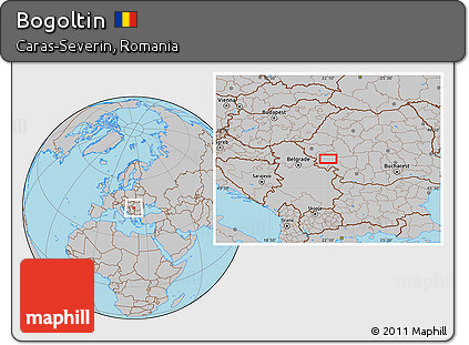 Gray Location Map of Bogoltin