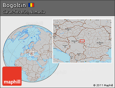 Gray Location Map of Bogoltin