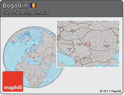 Gray Location Map of Bogoltin