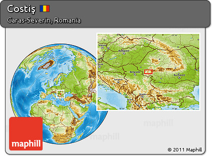 Physical Location Map of Costiş