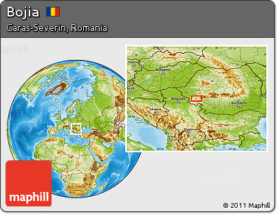 Physical Location Map of Bojia