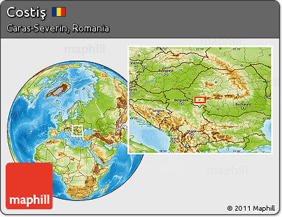 Physical Location Map of Costiş