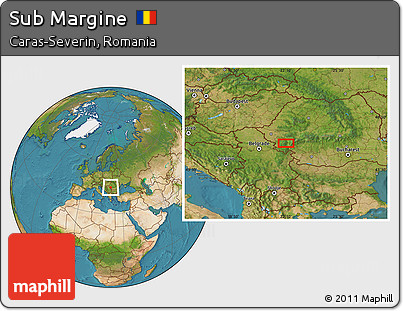 Satellite Location Map of Sub Margine