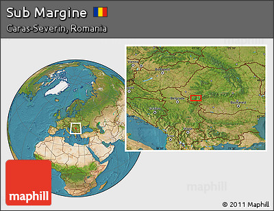 Satellite Location Map of Sub Margine