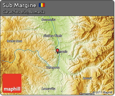Physical Map of Sub Margine